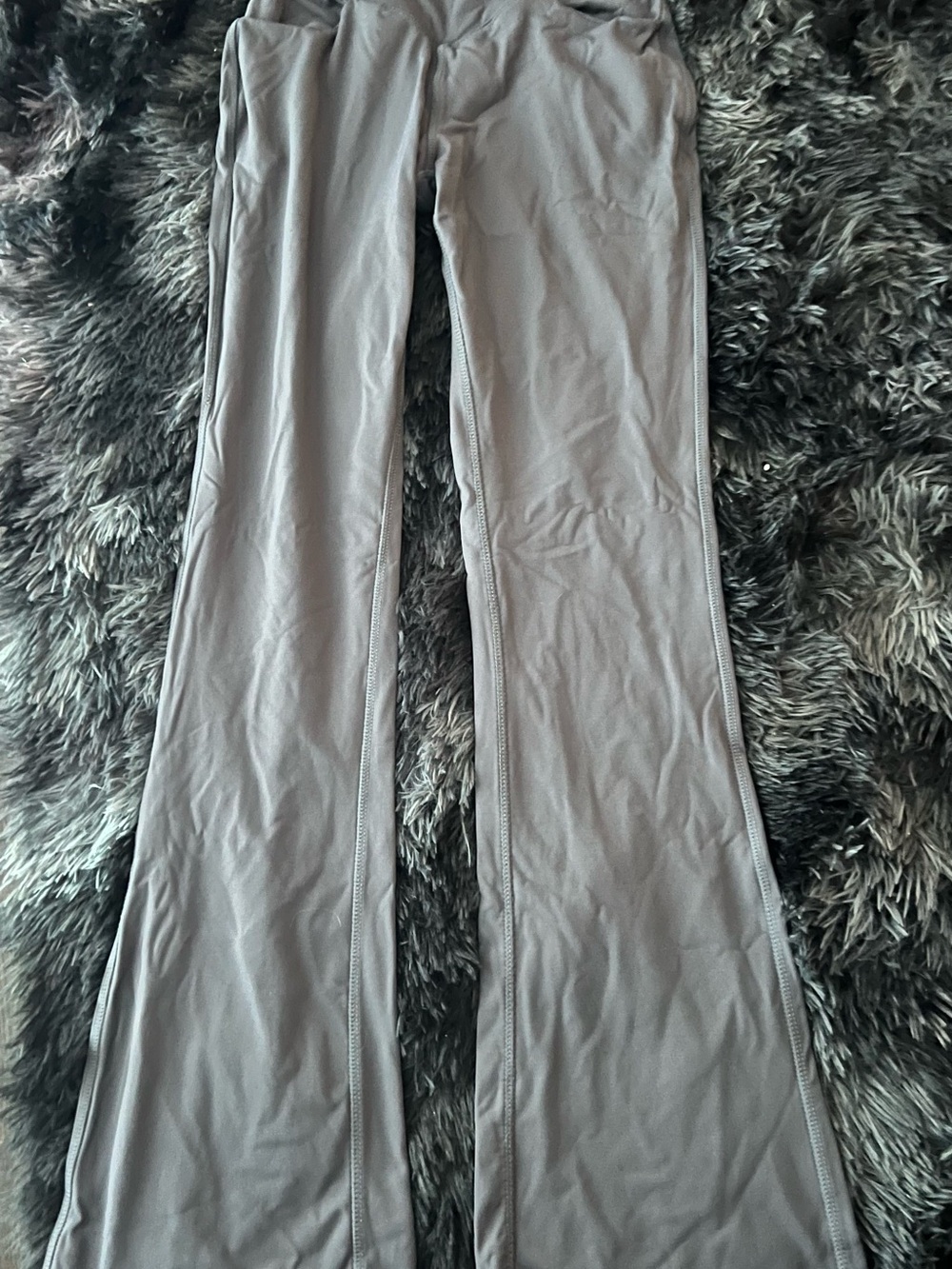 Amazon Gray Women's Leggings Flare Pants